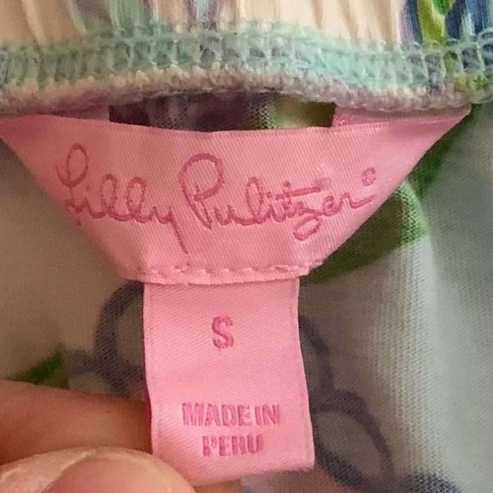 LILLY PULITZER‎ Windsor Strapless Dress Multi Conch Republic 100% Cotton Small - Picture 9 of 13